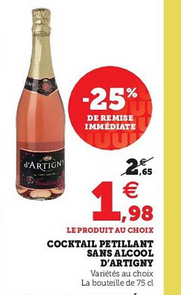 Cocktail Pétillant Sans Alcool D'artigny