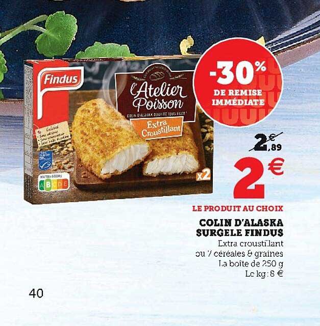 Colin D'alaska Surgelé Findus