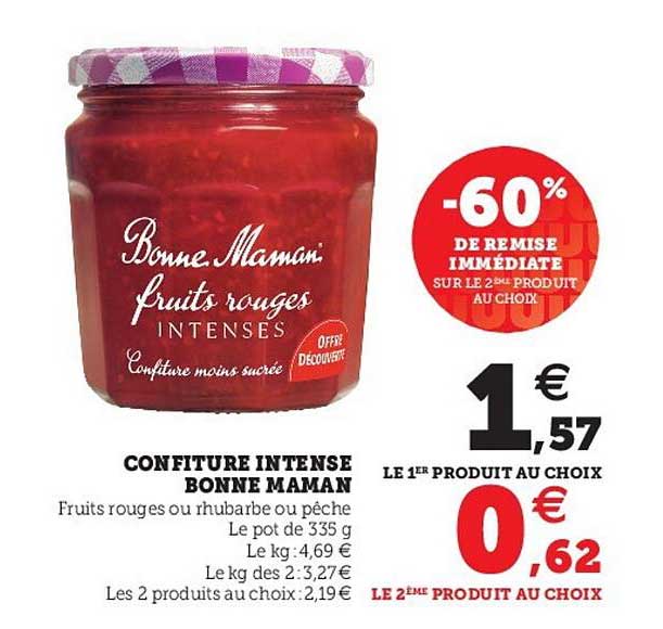 confiture intense bonne maman