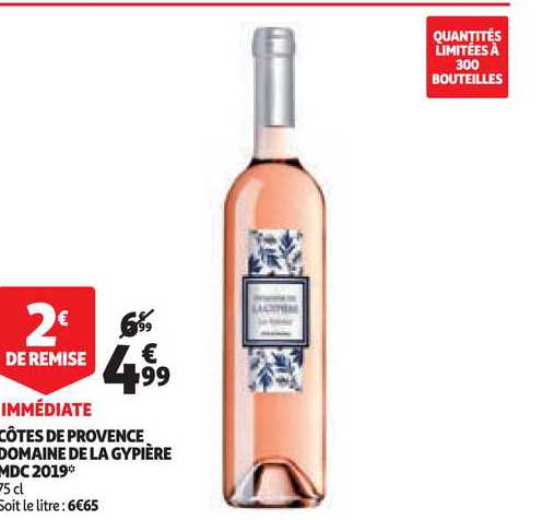 côtes de provence domaine de la gypière mdc 2019