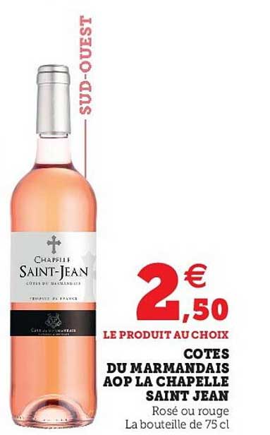 côtes du marmandais aop la chapelle saint jean