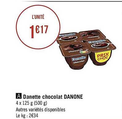 Danette Chocolat Danone