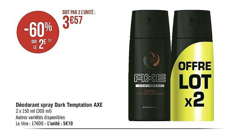déodorant spray dark temptation axe