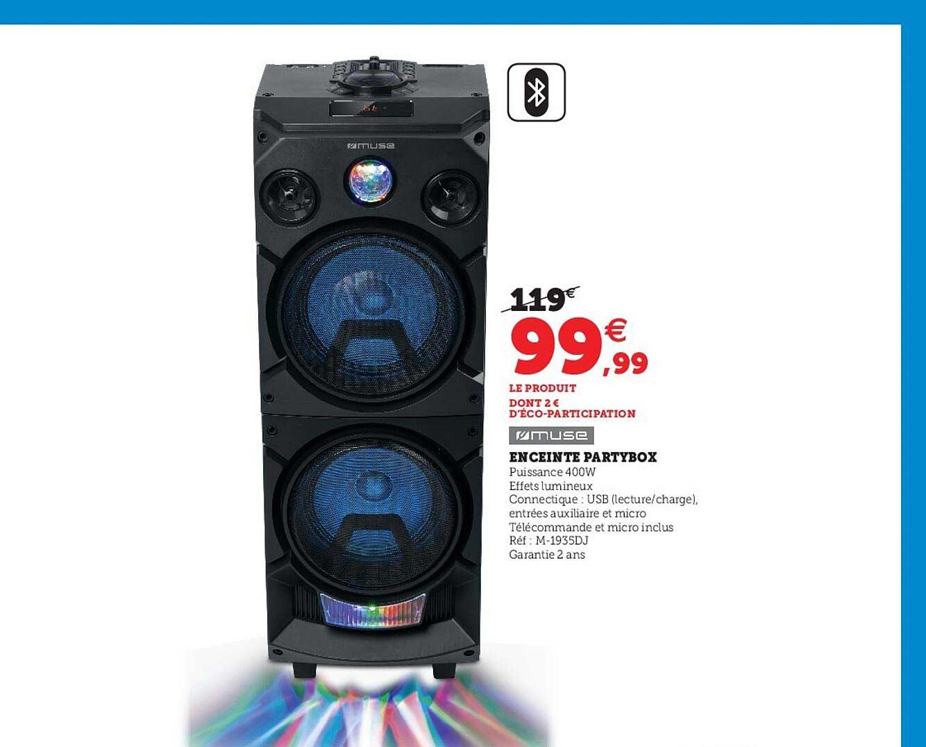 enceinte partybox muse