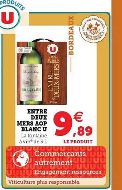 entre deux mers aop blanc u