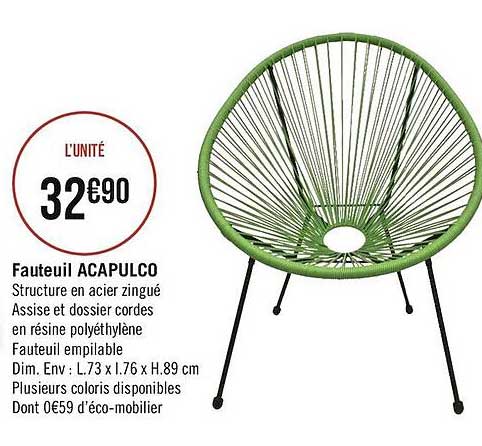 fauteuil acapulco