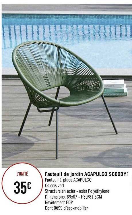 fauteuil de jardin acapulco scooby 1