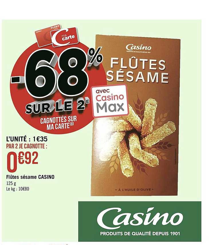 Flûtes Sésame Casino
