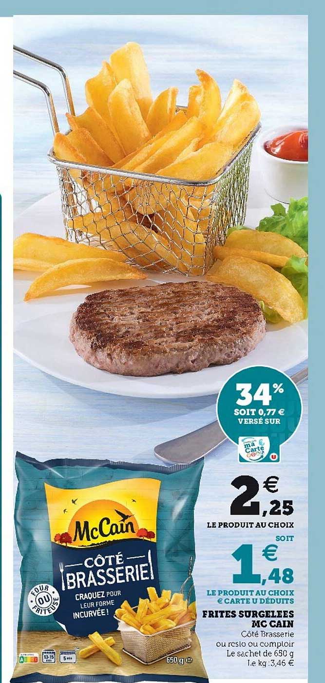 frites surgelées mc cain