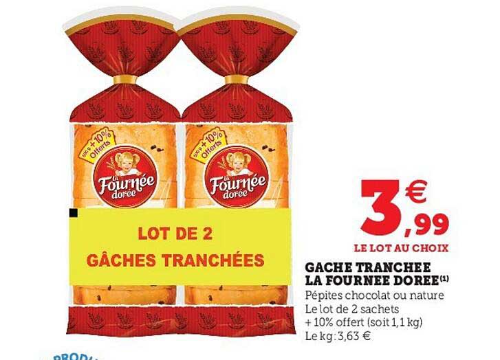 gâche tranchée la fournée dorée