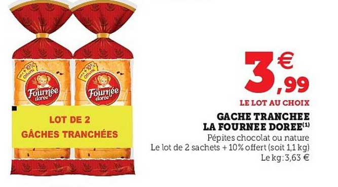 gâche tranchée la fournée dorée