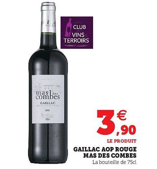 gaillac aop rouge mas des combes