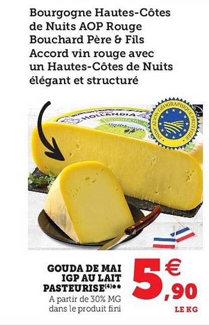 gouda de mai igp au lait pasteurisé