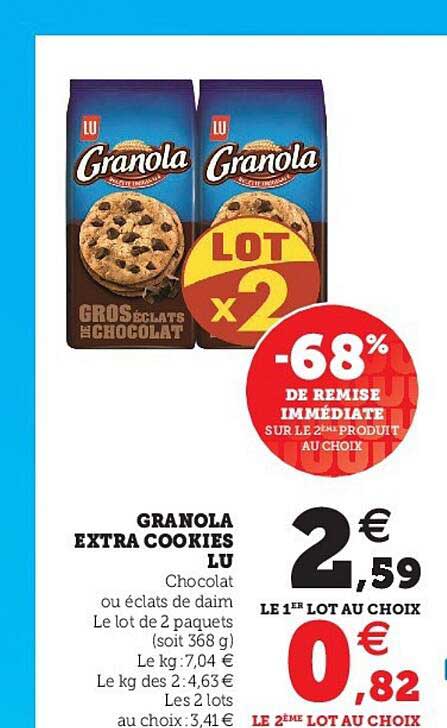 Granola Extra Cookies Lu