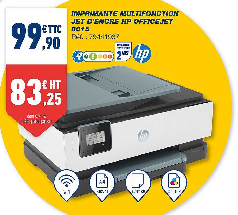 imprimante multifonction jet d'encre hp officejet