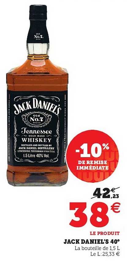 jack daniel's 40°