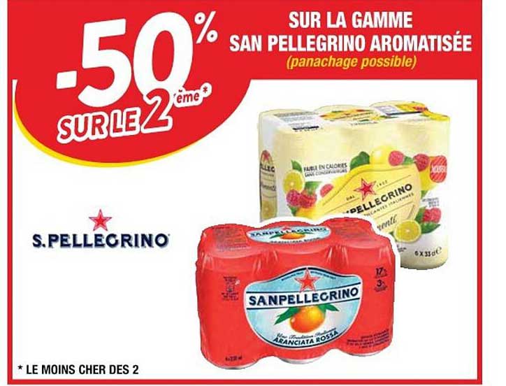 la gamme san pellegrino aromatisée