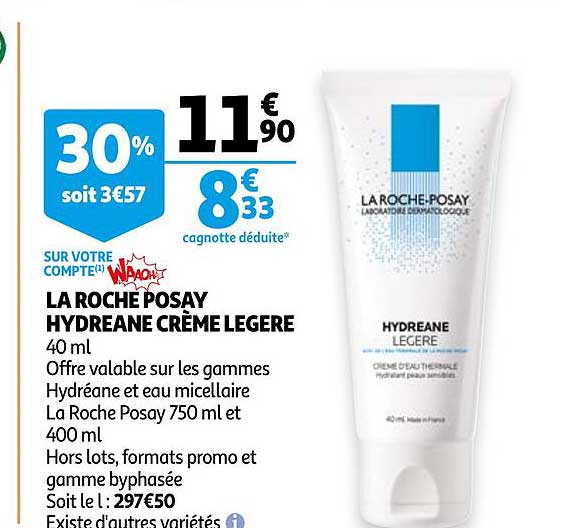 la roche posay hydreane crème légère