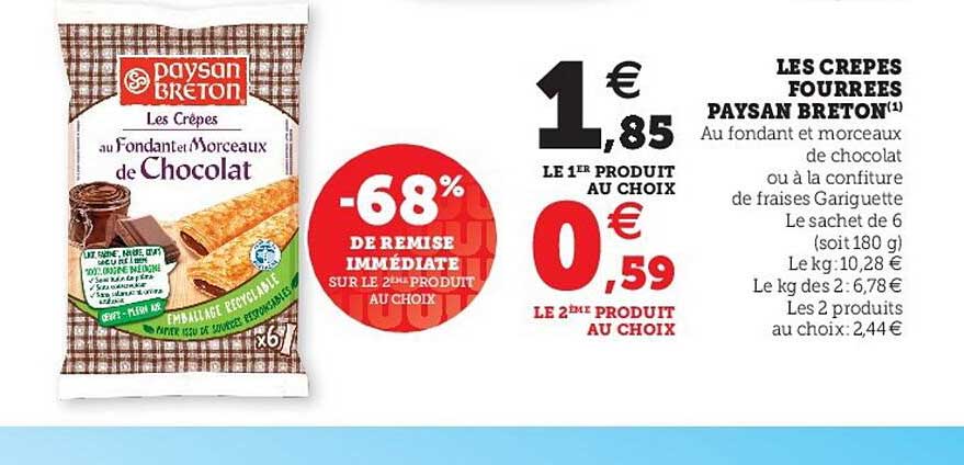 les crêpes fourrées paysan breton