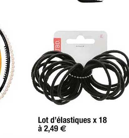 lot d'élastiques x18