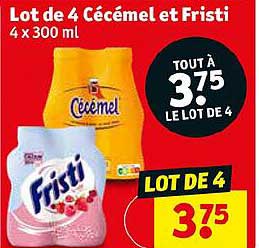 lot de 4 cécémel et fristi