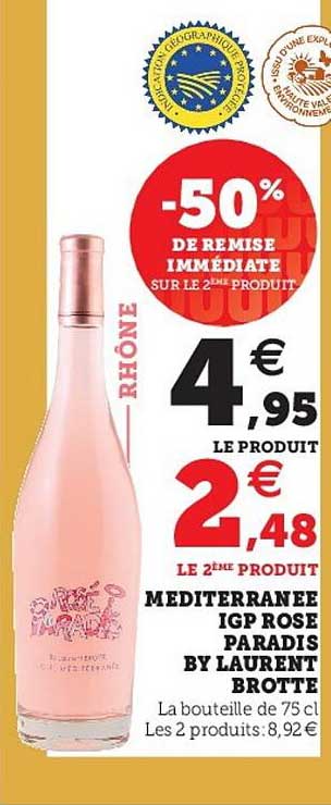 méditerranée igp rose paradis by laurent brotte