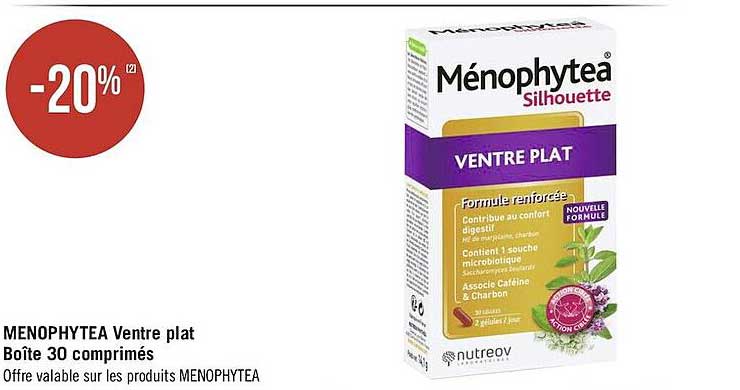 menophytea ventre plat boîte 30 comprimés