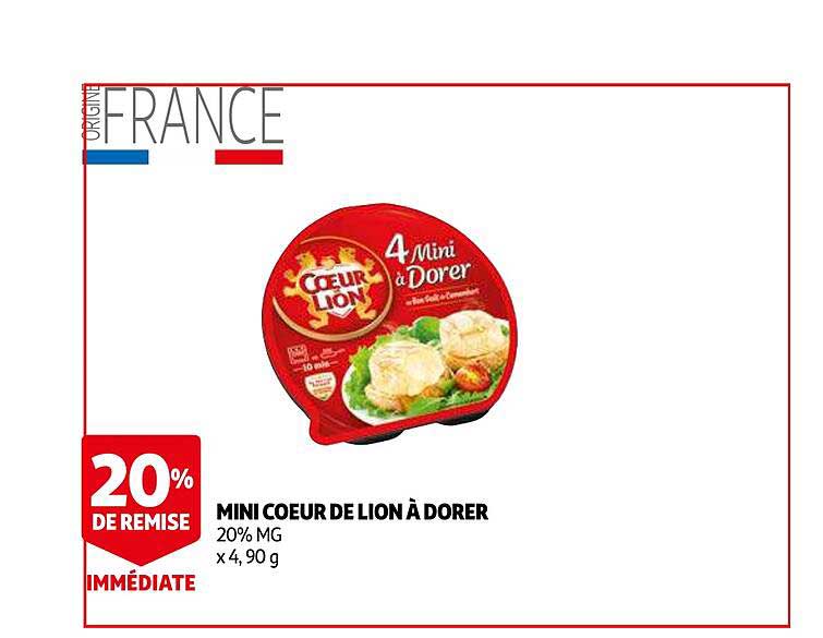 mini cœur de lion à dorer