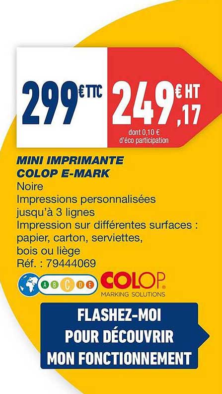 mini imprimante colop e-mark