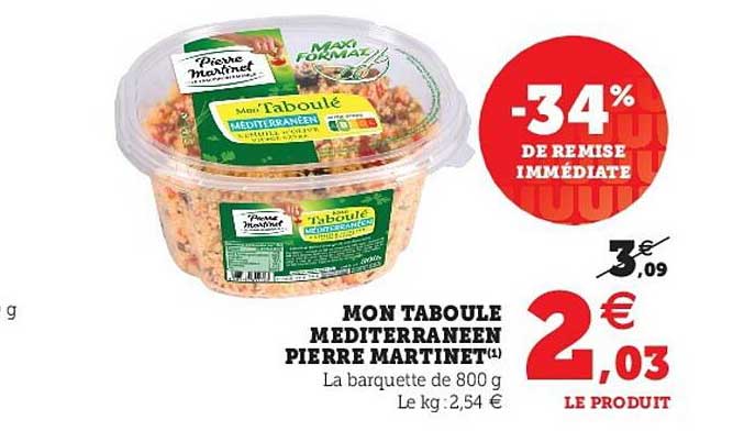 mon taboulé méditerranéen pierre martinet