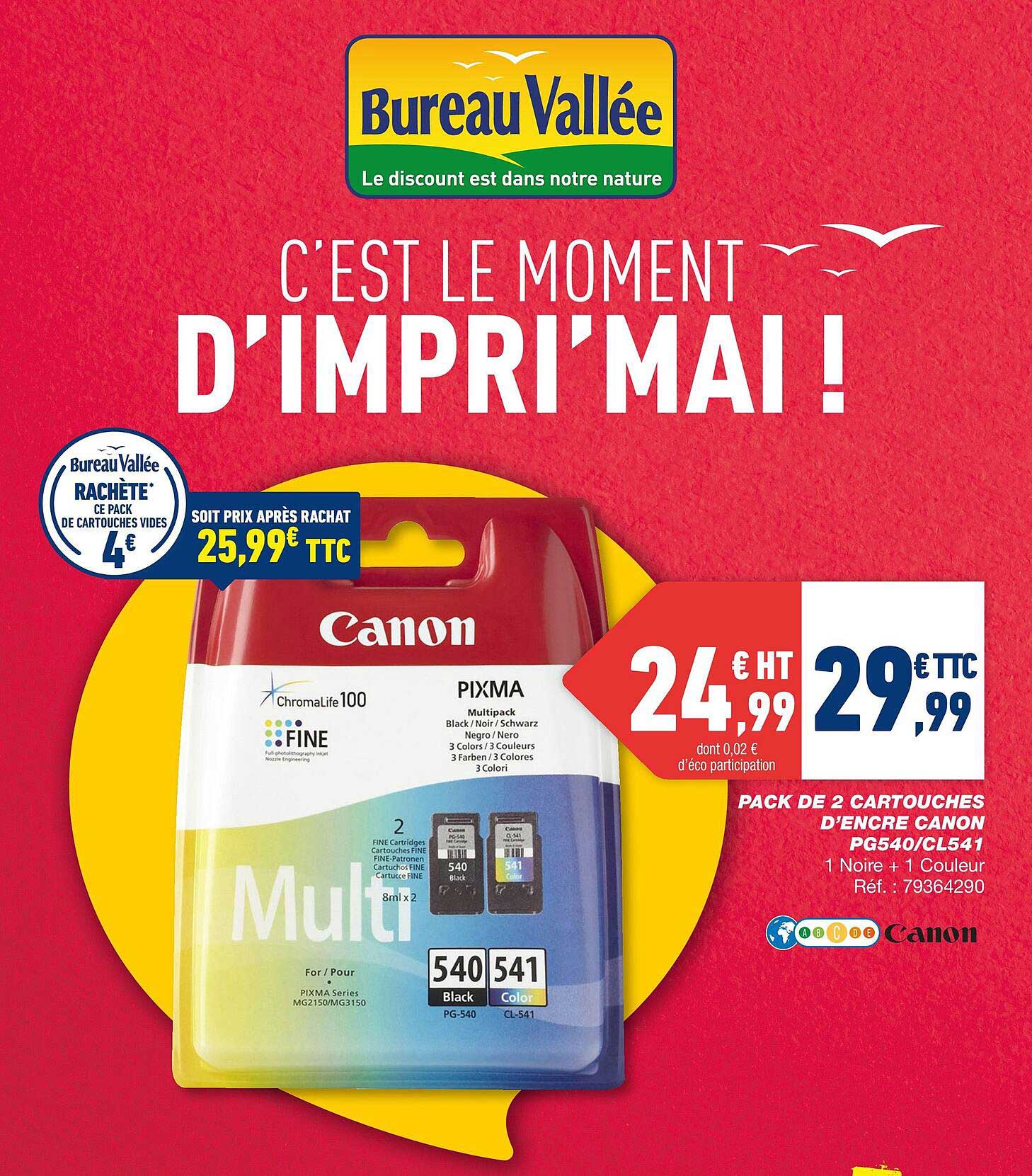 pack de 2 cartouches d'encre canon