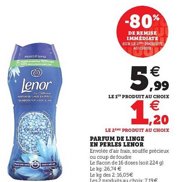 Parfum De Linge En Perles Lenor