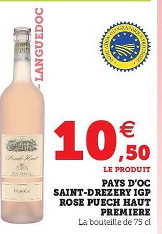 pays d'oc saint-drezery igp rose puech haut première