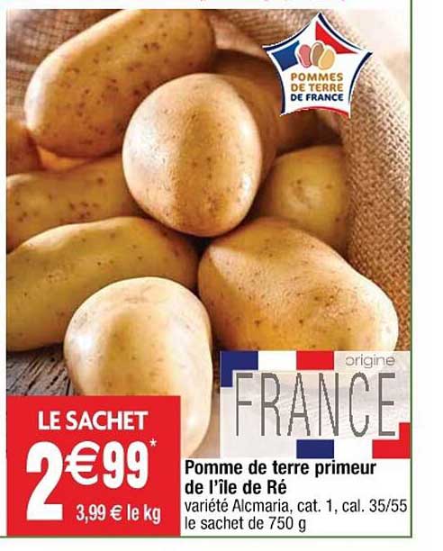 pomme de terre primeur de l'île de ré