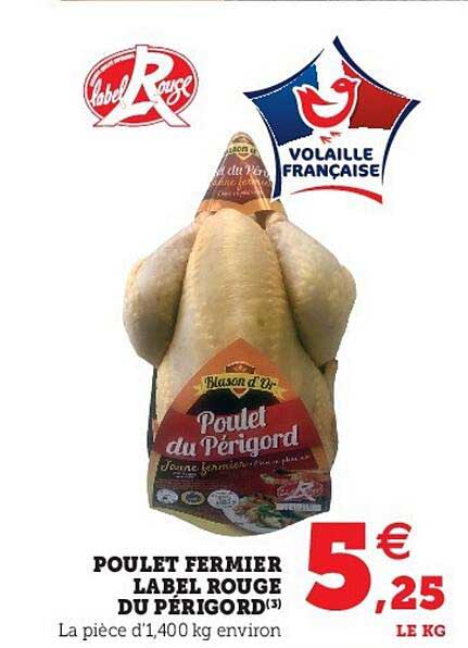 Poulet Fermier Label Rouge Du Périgord