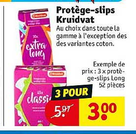 protège-slips kruidvat