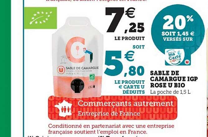 Sable De Camargue Igp Rose U Bio