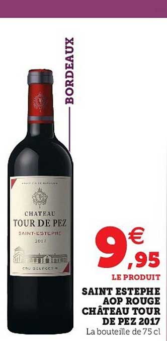 saint estephe aop rouge château tour de pez 2017