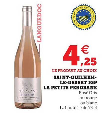 saint-guilhem-le-dessert igp la petite perdrane