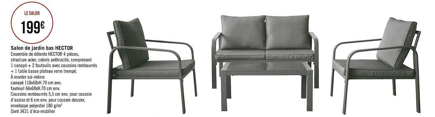 salon de jardin bas hector