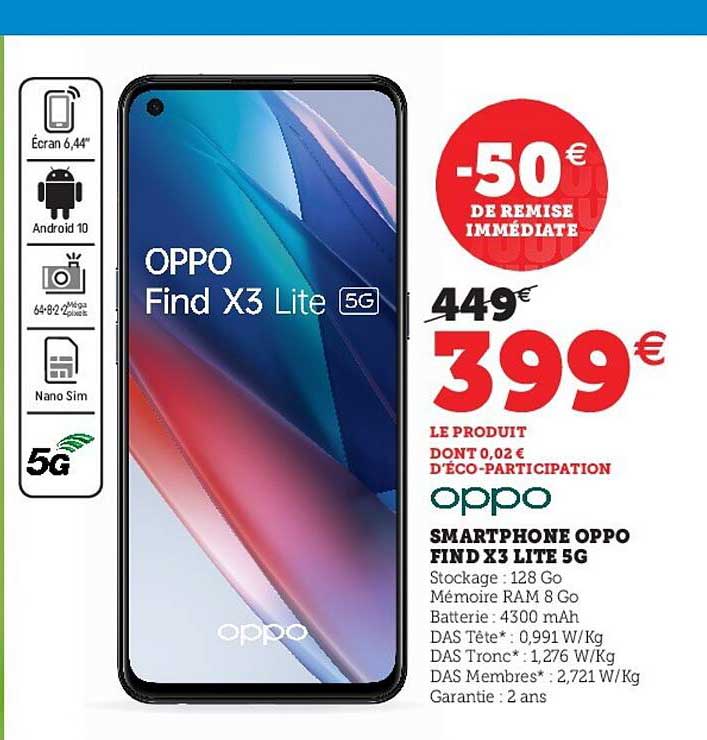 smartphone oppo find x3 lite 5g
