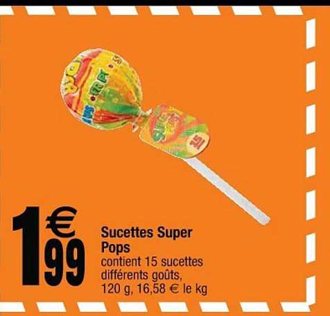 sucettes super pops