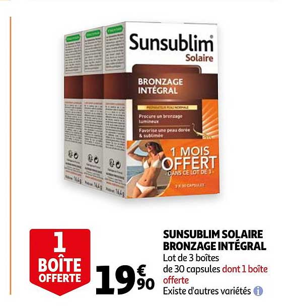 sunsublim solaire bronzage intégral