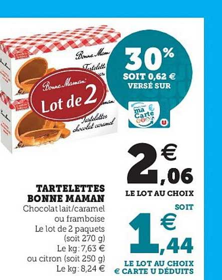 tartelettes bonne maman