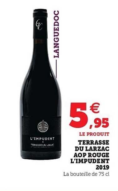 Terrasse Du Larzac Aop Rouge L'impudent 2019