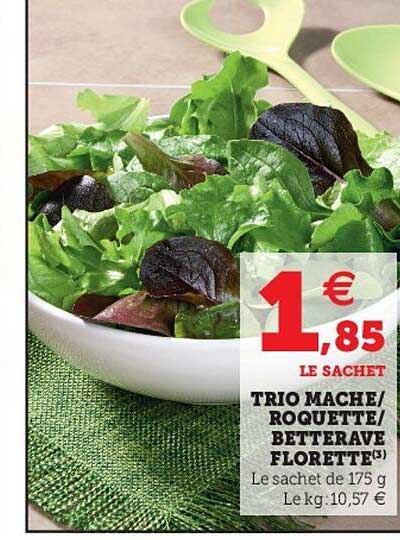 Trio Mâche-roquette-betterave Florette
