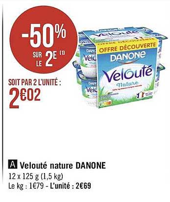Velouté Nature Danone