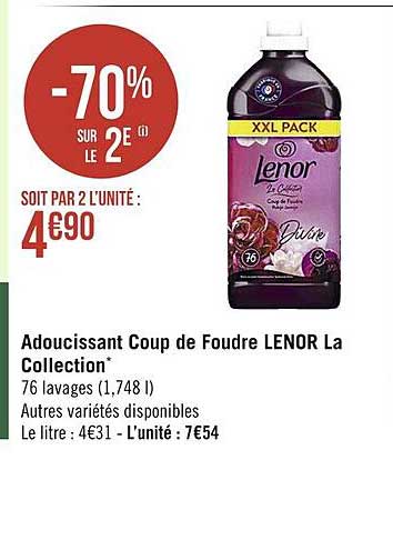 adoucissant coup de foudre lenor la collection