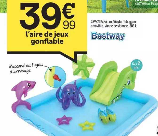 aire de jeux gonflable bestway