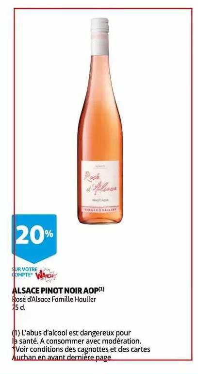 alsace pinot noir aop rosé d'alsace famille hauller